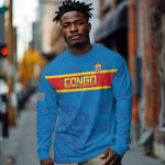 DR Congo Football Custom Long Sleeve Shirt Go Champions
