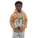Custom Ivory Coast Football Kid Hoodie Go Champions