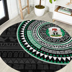 Nigeria African Tribal Pattern Round Carpet Chest Arm Tattoo