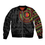 Cameroon African Tribal Pattern Bomber Jacket Chest Arm Tattoo