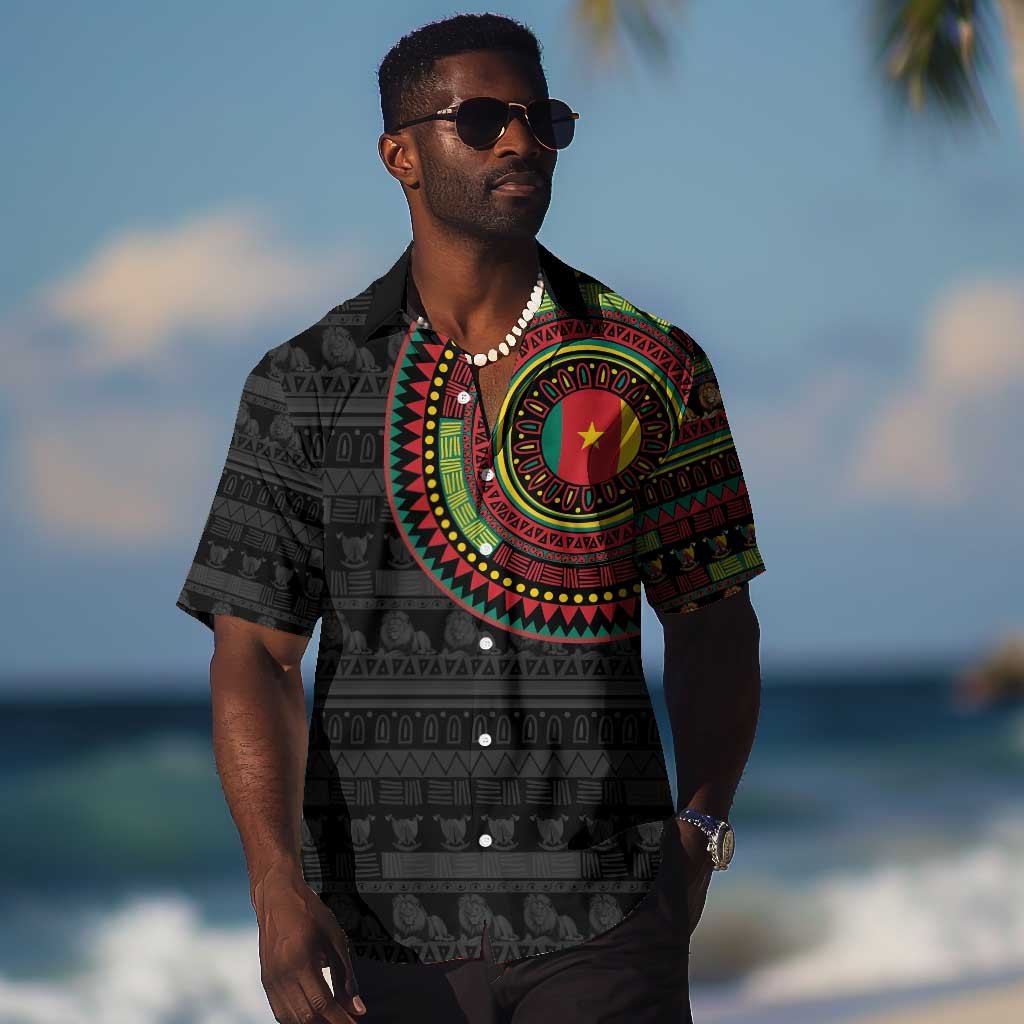 Cameroon African Tribal Pattern Hawaiian Shirt Chest Arm Tattoo