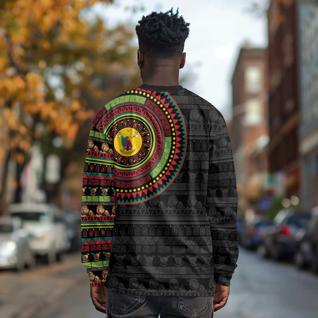 Cameroon African Tribal Pattern Long Sleeve Shirt Chest Arm Tattoo