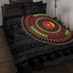Cameroon African Tribal Pattern Quilt Bed Set Chest Arm Tattoo