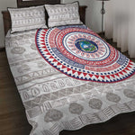 Liberia African Tribal Pattern Quilt Bed Set Chest Arm Tattoo