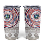 Liberia African Tribal Pattern Tumbler Cup Chest Arm Tattoo