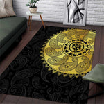 Eritrea African Tribal Mix Paisley Pattern Area Rug Chest Arm Tattoo