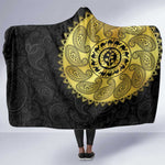 Eritrea African Tribal Mix Paisley Pattern Hooded Blanket Chest Arm Tattoo