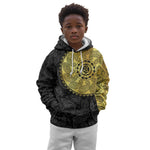 Eritrea African Tribal Mix Paisley Pattern Kid Hoodie Chest Arm Tattoo