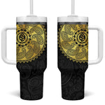 Eritrea African Tribal Mix Paisley Pattern Tumbler With Handle Chest Arm Tattoo
