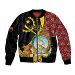 Personalized República de Angola Bomber Jacket Coat Of Arms With Map