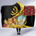 Personalized República de Angola Hooded Blanket Coat Of Arms With Map