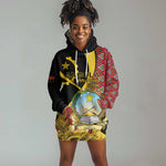 Personalized República de Angola Hoodie Dress Coat Of Arms With Map