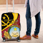 Personalized República de Angola Luggage Cover Coat Of Arms With Map