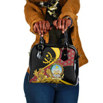 Personalized República de Angola Shoulder Handbag Coat Of Arms With Map