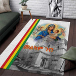 Melkam Gena Ethiopia Area Rug Saint Mary Lalibela Churches