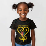 Personalized African-American Black Love Day Kid T shirt Sankofa Heart - Nya Akoma