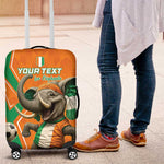 Custom Afro Ivory Coast Football Luggage Cover Go Champions