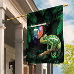 Reunion Island Garden Flag Furcifer Pardalis