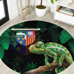 Reunion Island Round Carpet Furcifer Pardalis