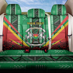 Personalised Afro Burkina Faso Back Car Seat Cover Coat Of Arms With Rose