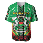 Personalised Afro Burkina Faso Baseball Jersey Coat Of Arms With Rose