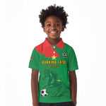 Burkina Faso Football Custom Kid Polo Shirt Go Stallions