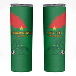 Burkina Faso Football Custom Skinny Tumbler Go Stallions