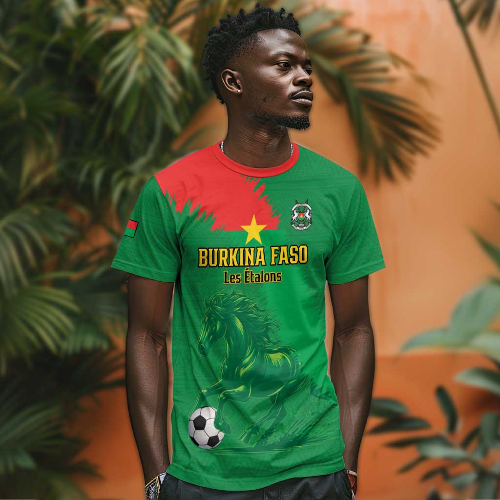 Burkina Faso Football Custom T shirt Go Stallions