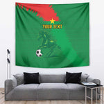 Burkina Faso Football Custom Tapestry Go Stallions