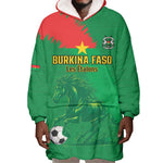 Burkina Faso Football Custom Wearable Blanket Hoodie Go Stallions