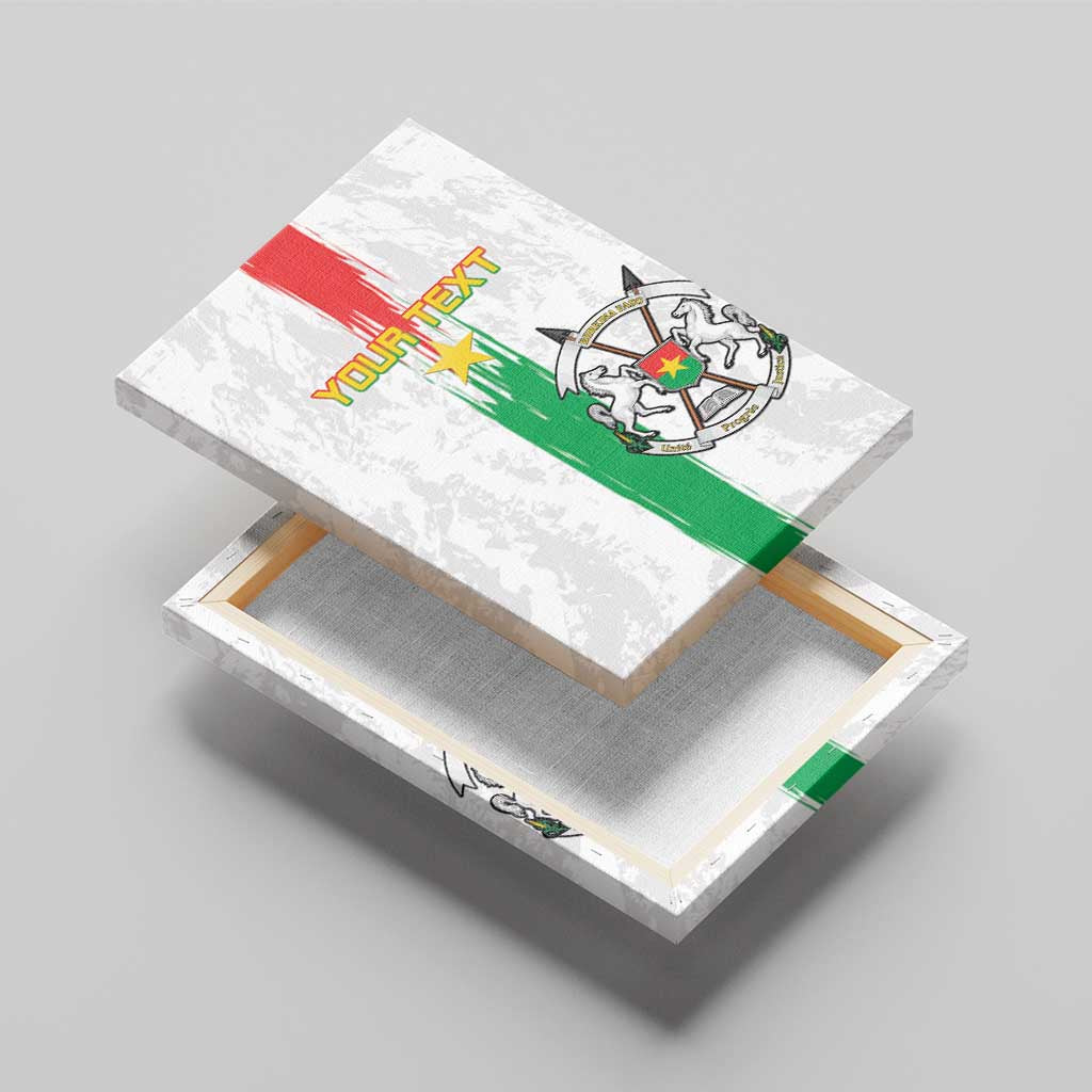 Burkina Faso Football Custom Canvas Wall Art Go Champions
