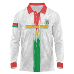 Burkina Faso Football Custom Long Sleeve Polo Shirt Go Champions
