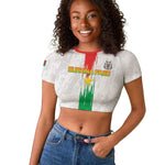 Burkina Faso Football Custom Raglan Cropped T shirt Go Champions