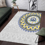 Cape Verde African Tribal Pattern Area Rug Chest Arm Tattoo