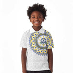 Cape Verde African Tribal Pattern Kid Polo Shirt Chest Arm Tattoo