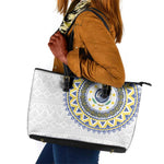 Cape Verde African Tribal Pattern Leather Tote Bag Chest Arm Tattoo