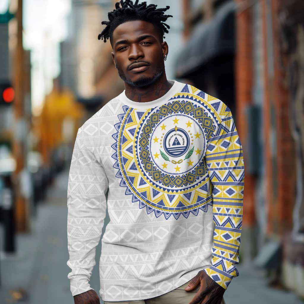 Cape Verde African Tribal Pattern Long Sleeve Shirt Chest Arm Tattoo