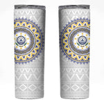 Cape Verde African Tribal Pattern Skinny Tumbler Chest Arm Tattoo