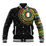 Ivory Coast African Tribal Pattern Baseball Jacket Chest Arm Tattoo