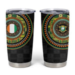 Ivory Coast African Tribal Pattern Tumbler Cup Chest Arm Tattoo