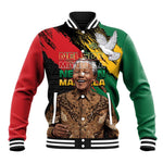 Nelson Mandela Day Baseball Jacket Pan African Flag - African Pride