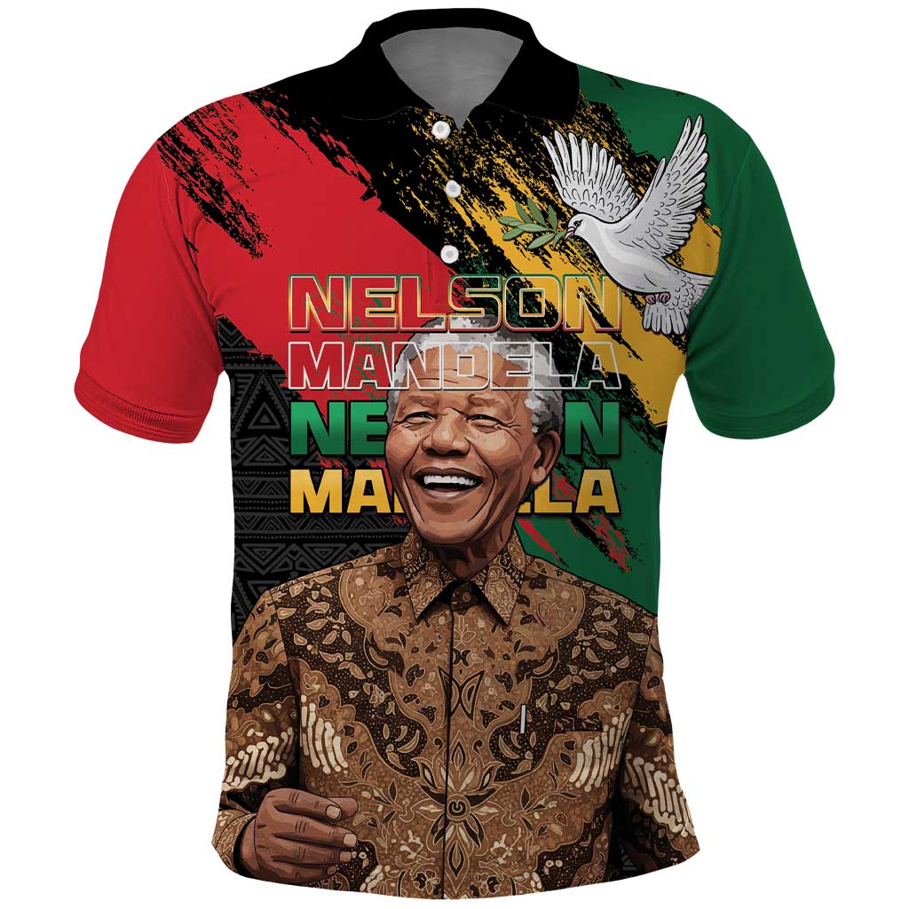 Nelson Mandela Day Polo Shirt Pan African Flag - African Pride