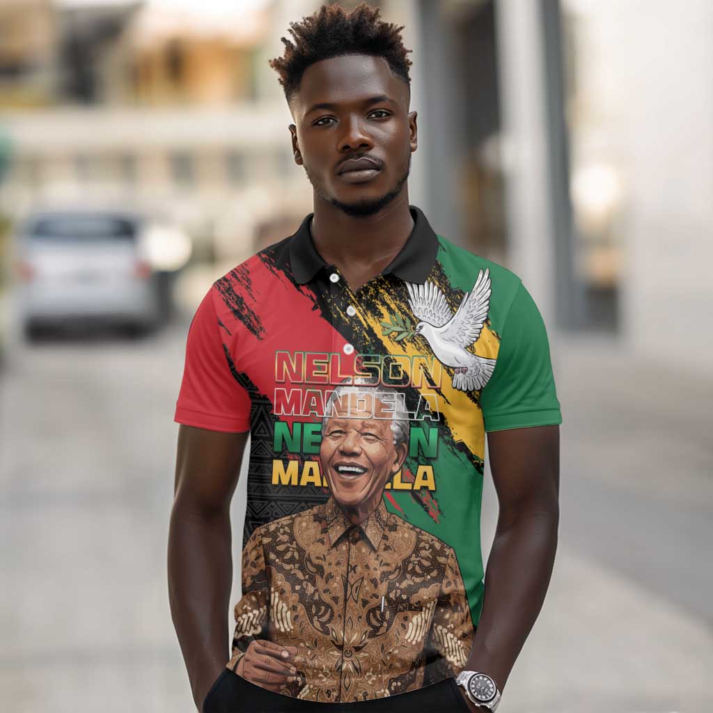 Nelson Mandela Day Polo Shirt Pan African Flag - African Pride