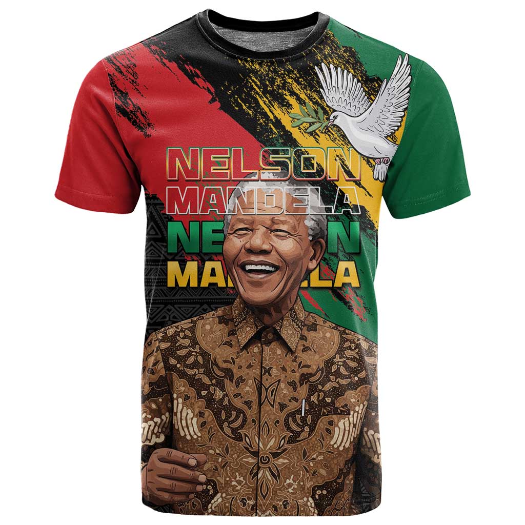 Nelson Mandela Day T shirt Pan African Flag - African Pride
