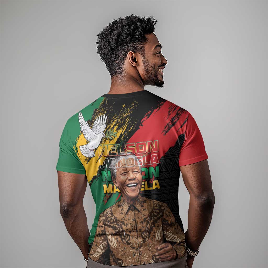 Nelson Mandela Day T shirt Pan African Flag - African Pride