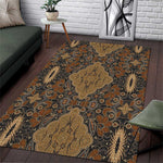 Madiba Nelson Mandela Batik Area Rug Earthy Brown Indonesia Heritage - African Pride