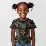 Madiba Nelson Mandela Batik Kid T shirt Black Indonesia Heritage - African Pride