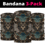 Madiba Nelson Mandela Batik Neck Gaiter Black Indonesia Heritage LT15