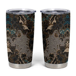 Madiba Nelson Mandela Batik Tumbler Cup Black Indonesia Heritage LT15