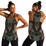 Madiba Nelson Mandela Batik Women Racerback Tank Black Indonesia Heritage - African Pride